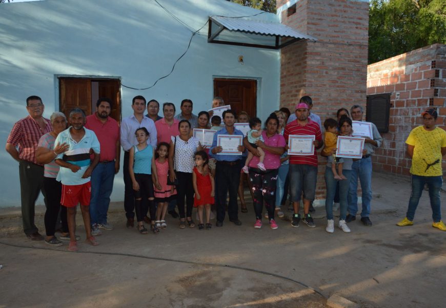 19 Viviendas Sociales habilitadas en Dpto. Río Hondo