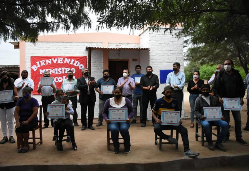 Inauguración de 12 viviendas sociales en Dpto. Pellegrini